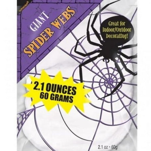 Stretchable Spider Web | White Halloween Webbing 60g Indoor/Outdoor