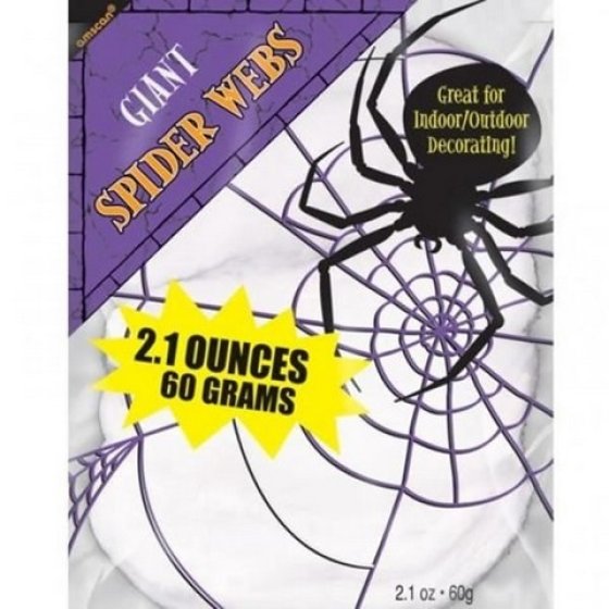 Stretchable Spider Web | White Halloween Webbing 60g Indoor/Outdoor