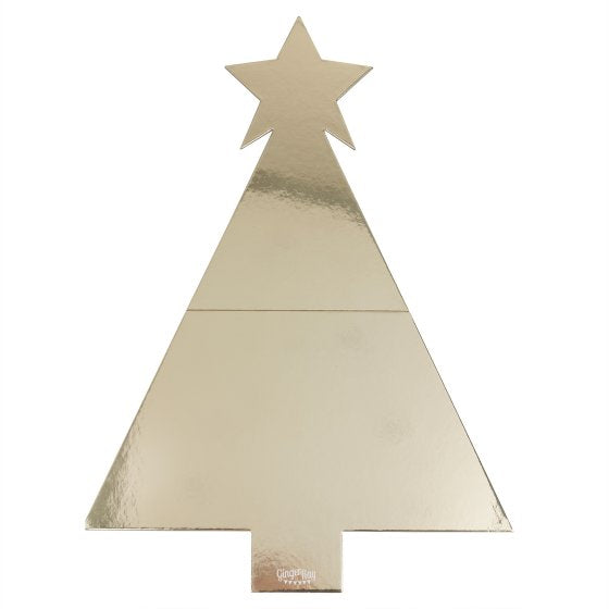 Cosy Copper Gold Christmas Tree Shaped Grazing Board - Buy Online Only