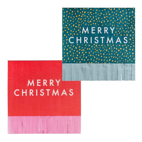 Merry & Bright Merry Christmas Party Napkins - Buy Online Only