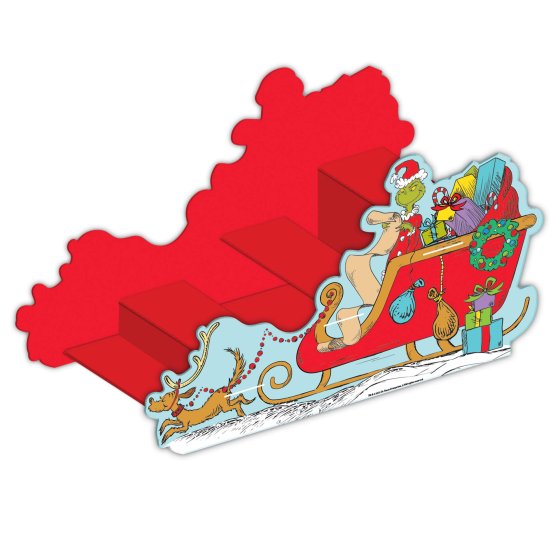 Dr Seuss The Grinch Sleigh Treat Stand - Buy Online Only