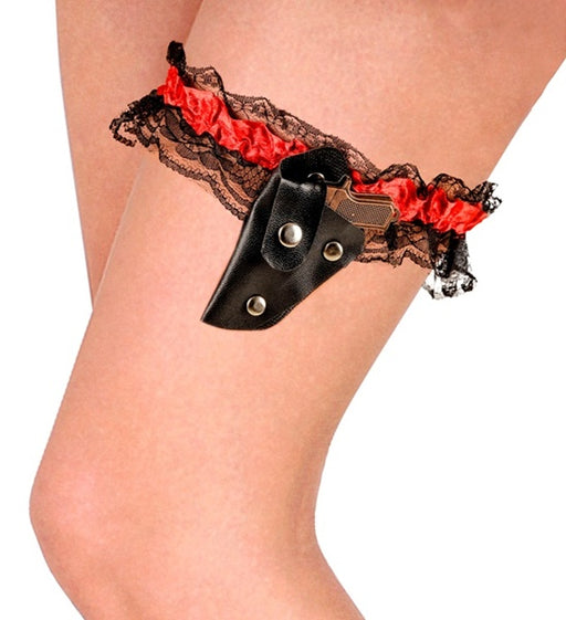 Gun Garter Lingerie | Saloon Girl Costume Accessory | Sexy Holster