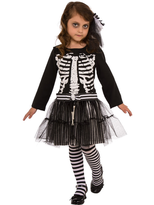 Little Skeleton Costume for Kids | Halloween Dress & Headpiece