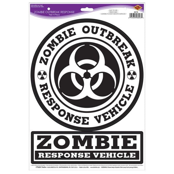Zombie Outbreak Response Peel 'N Place - Buy Online Only