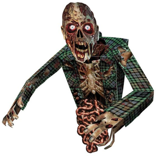 3D Zombie Wall Decoration | 86cm Halloween Haunted House Prop