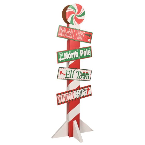 3D North Pole Directional Post Prop - Buy Online Only