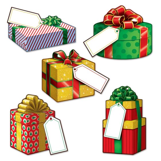 Mini Christmas Gift Cutouts - Buy Online Only