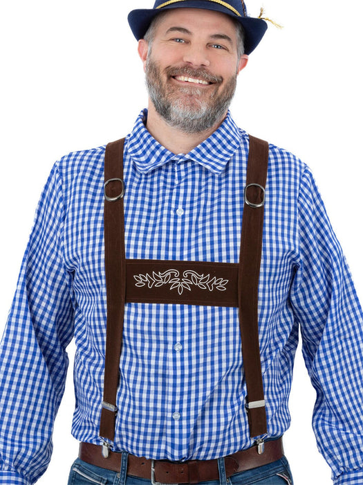 Lederhosen Braces | Oktoberfest Costume Accessory | German Suspenders