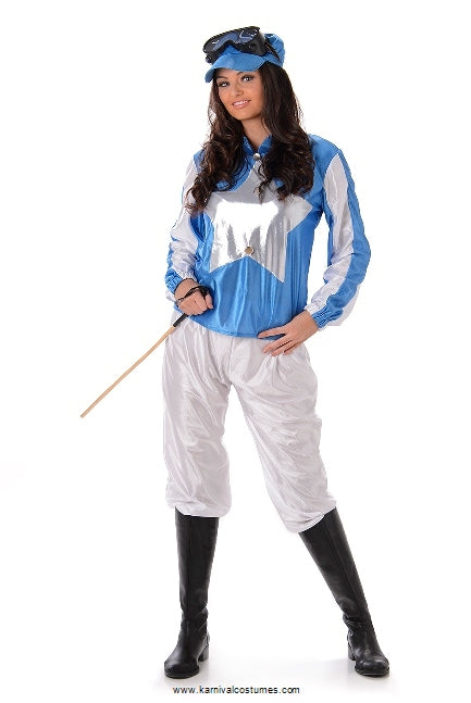 Jockey Yellow and Purple Costume - Buy Online Only