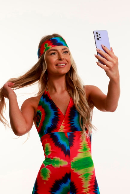 Tie Dye Jumpsuit Costume - Buy Online Only