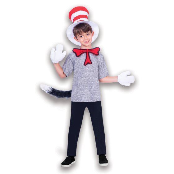 Cat In The Hat Gloves, Bow Tie & Hat Set - Buy Online Only