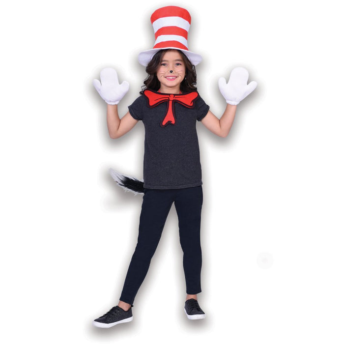 Cat In The Hat Gloves, Bow Tie & Hat Set - Buy Online Only