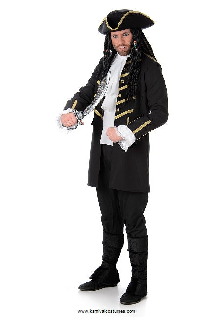 Black Pirate Costume - Buy Online Only