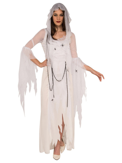 Ghostly Spirit Costume | Women's White Haunting Dress | Halloween