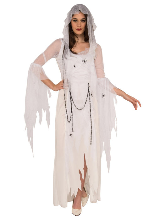 Ghostly Spirit Costume | Women's White Haunting Dress | Halloween