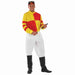 Red & Yellow Jockey Costume | Men's Horse Racing Outfit Set