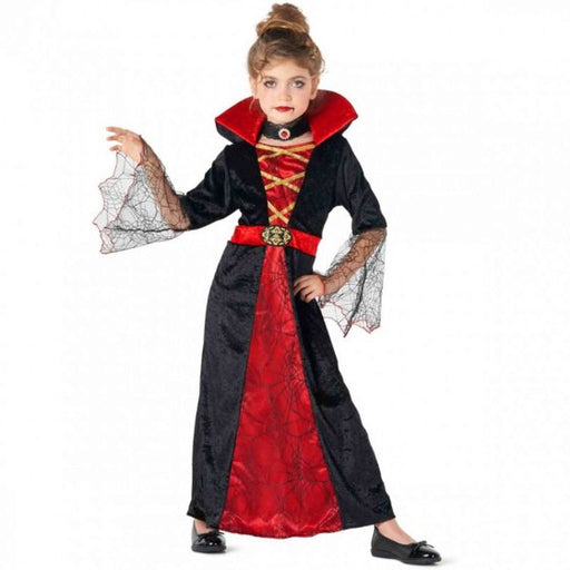 Vampiress Costume for Girls | Gothic Vampire Dress & Necklace