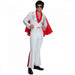 The King Elvis Costume | Men's White Jumpsuit with Cape