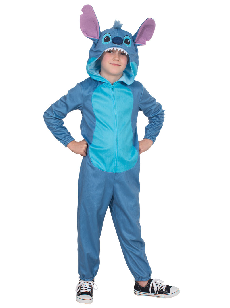 Disney Stitch Deluxe Costume | Kids Hooded Onesie