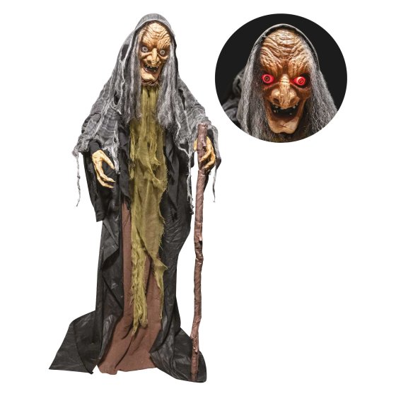 Animatronic Witch with Cane - Buy Online Only