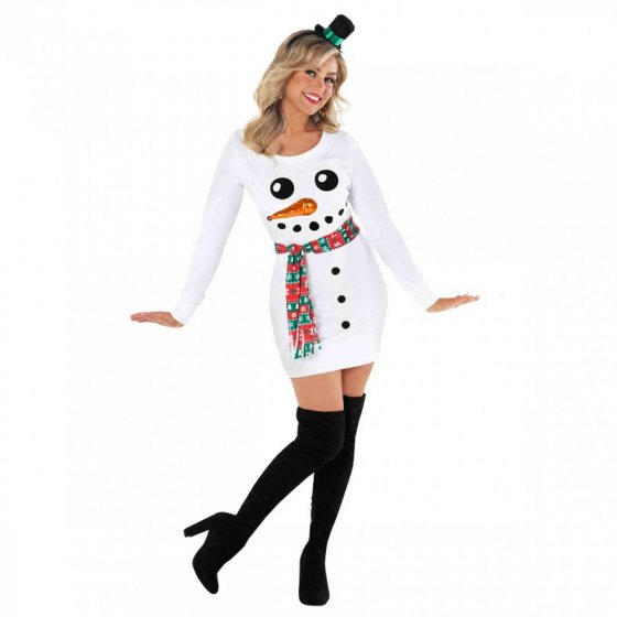 Snowman Jumper Dress - Buy Online Only