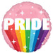 Burst of Pride Balloon 45cm | Round Foil Balloon with Rainbow Rays