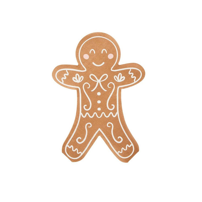Gingerbread Man Paper Napkins 16 pack - Buy Online Only