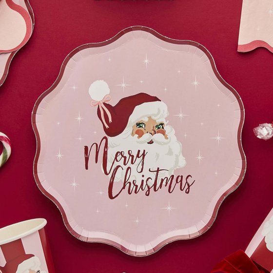 Santa Baby Paper Plates 8 pack - Buy Online Only