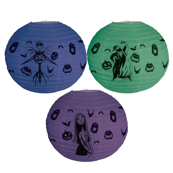 Nightmare Before Christmas Paper Lanterns - Buy Online Only