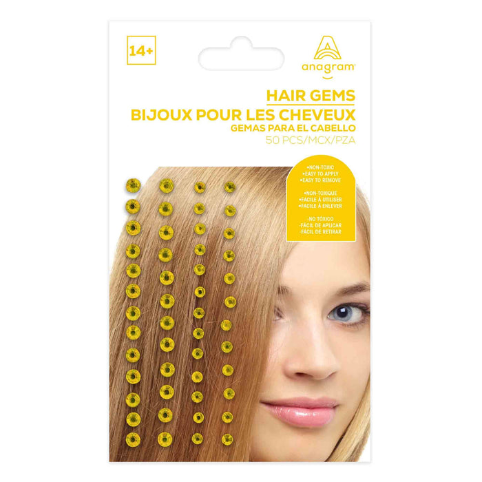 Team Spirit Hair Gems Various Colours - Buy Online Only