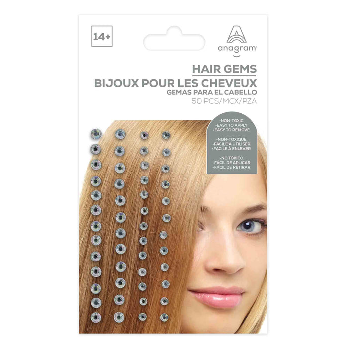 Team Spirit Hair Gems Various Colours - Buy Online Only