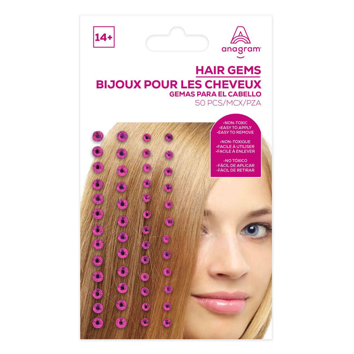 Team Spirit Hair Gems Various Colours - Buy Online Only