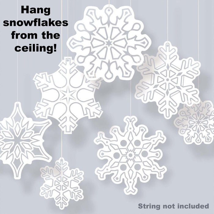 Clear Cut Plastic Die-Cut Snowflakes - Buy Online Only
