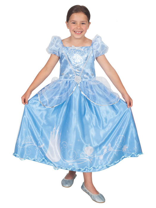 Disney Cinderella Sparkle Deluxe Costume – Kids Princess Dress