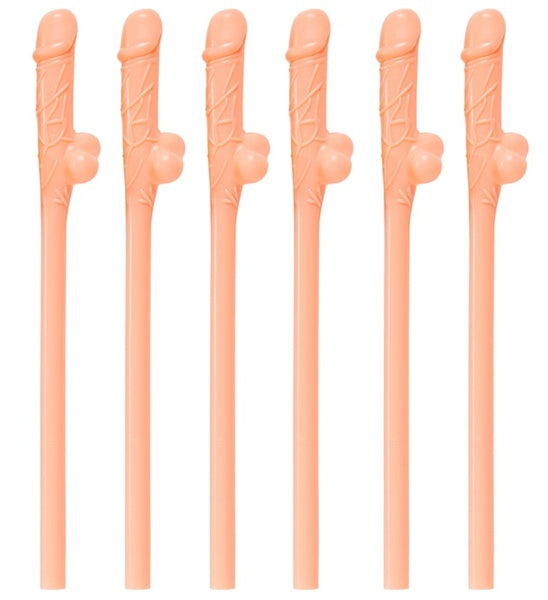 Willy Sipping Straws Set of 6