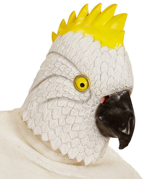 Cockatoo Latex Mask | Bird Costume Headpiece Full Head