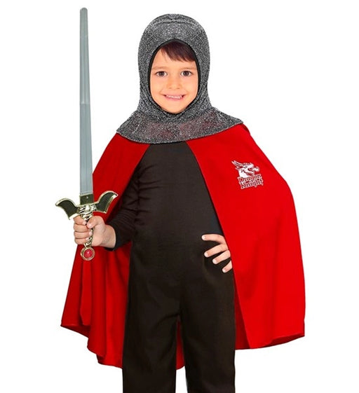 Kids Medieval Knight Costume | Red Crusader Fancy Dress