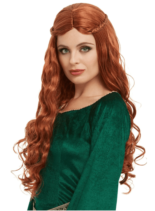 Medieval Princess Auburn Wig | Buy Online - The Costume Company | Australian & Family Owned