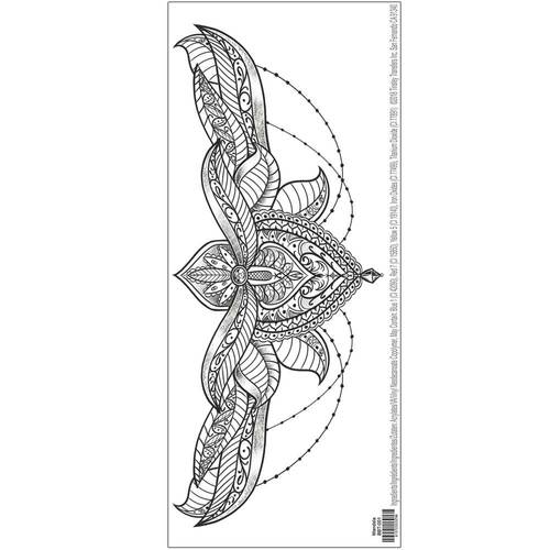 Mandala Beauty Bone Temporary Tattoo