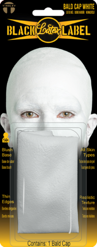 White Latex Bald Cap