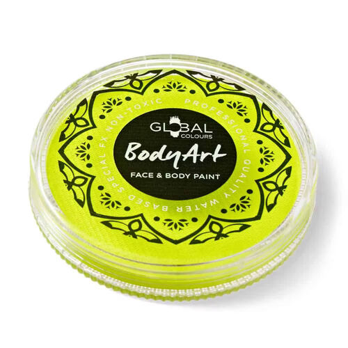Cake Face Paint Makeup 32G - Neon Yellow - Buy Online Only