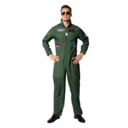 Top Gun Style Costume | Perfect Flight Suit for 80s or Halloween Party
