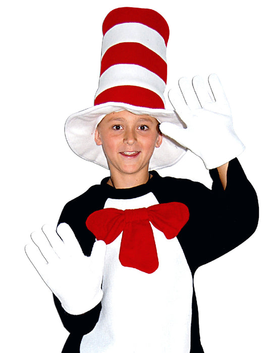 Cat In The Hat Gloves, Bow Tie & Hat Set