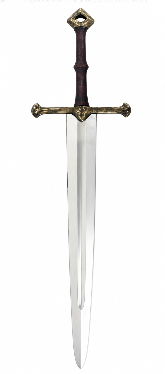 Medieval Sword with Redwood Look Handle 98cm