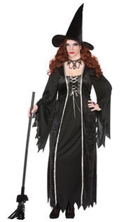 Dark Witch Costume for Adults | Halloween Fancy Dress | Spooky Outfit