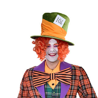 Soft Mad Hatter Hat Green | Alice in Wonderland Costume