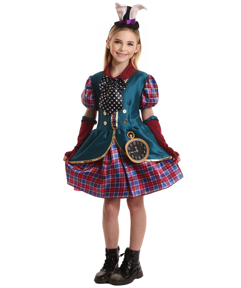 Deluxe Girls Mad Hatter Costume - Buy Online Only