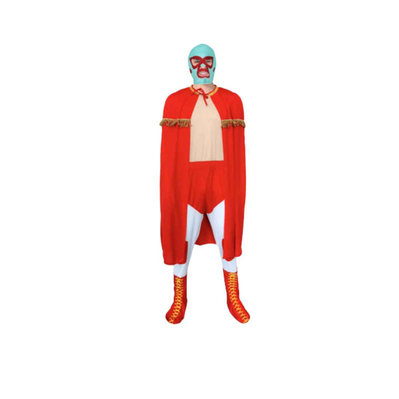 Hulk Hogan Wrestler WWE Costume with Glasses & Bandanna