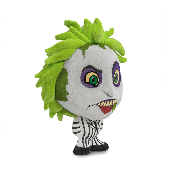 BUY NOW | BEETLEJUICE BEETLEJUICE (2024) BHUNNY FLOCKED (STRIPED SUIT) - 4" STYLIZED FIGURE | NECAONLINE.COM.AU
