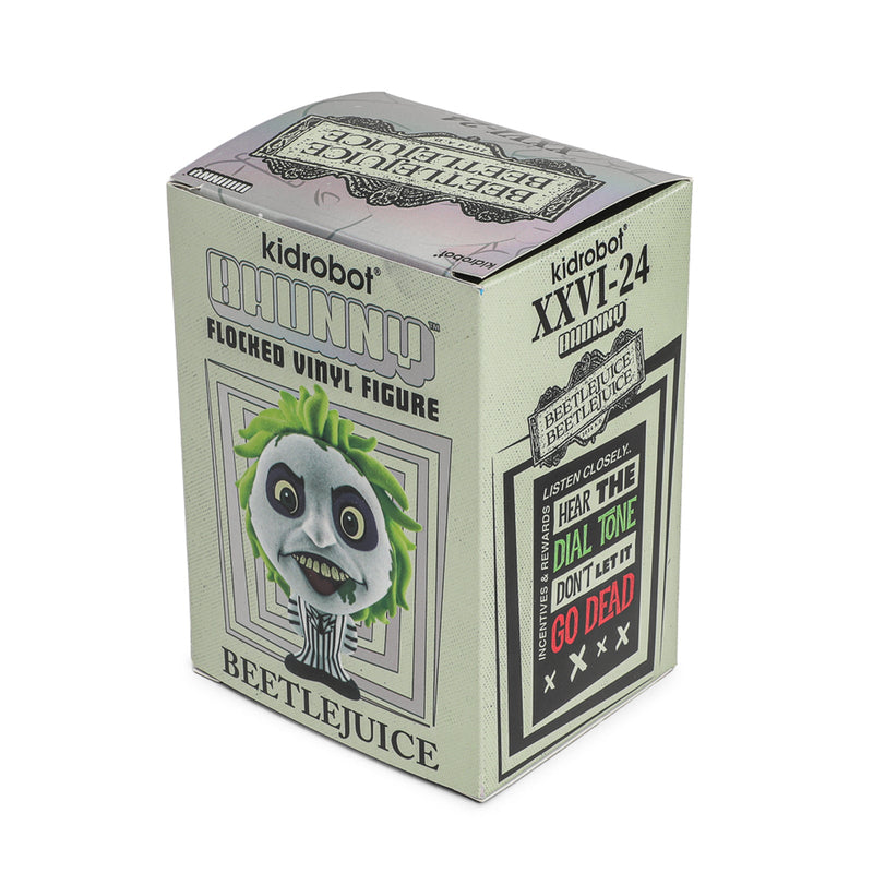 BUY NOW | BEETLEJUICE BEETLEJUICE (2024) BHUNNY FLOCKED (STRIPED SUIT) - 4" STYLIZED FIGURE | NECAONLINE.COM.AU